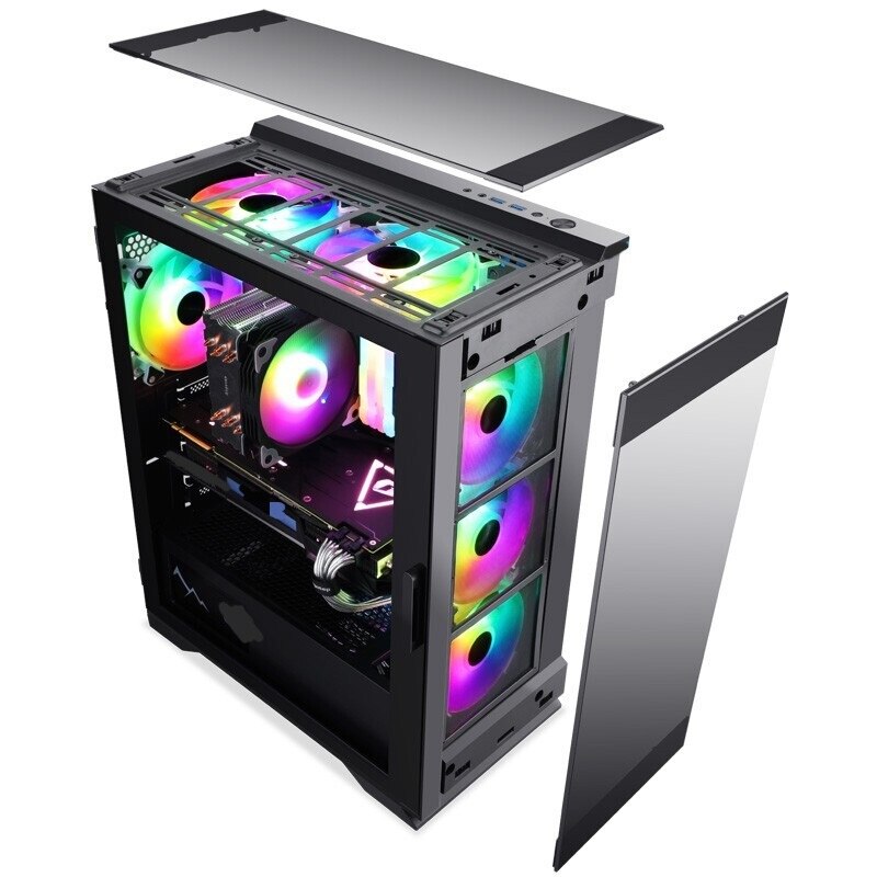 Intel Xeon E5-2650 4 Core 4 Thread 8GB DDR4 120GB SSD RGB-Lüfter Günstiger Gaming-PC Auf Lager