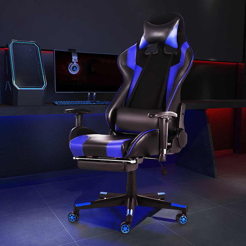 Computer Office Chair WCG Gaming Chair Home Internet Desk Chair with Footrest Swivel Lifting Lying Ergonomic Office Gamer Chair